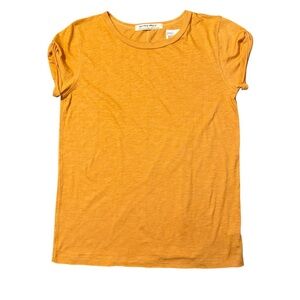 Free People We The Free Mustard Yellow Tee NWT